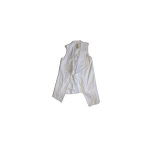 Anthropologie Elevenses Off White Waterfall Vest - Women’s Size Small